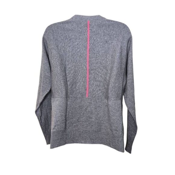 T Alexander Wang Sweater Jumper Size Small Wool Cropped Front Gray Pink - Picture 5 of 7